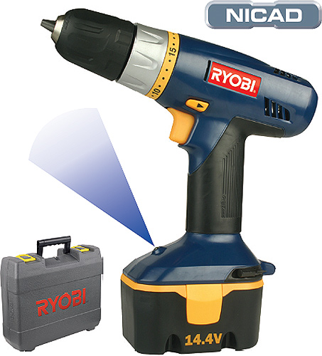 CHD-1441 aku šroubovák v kufru RYOBI CHD-1441 aku šroubovák v kufru RYOBI